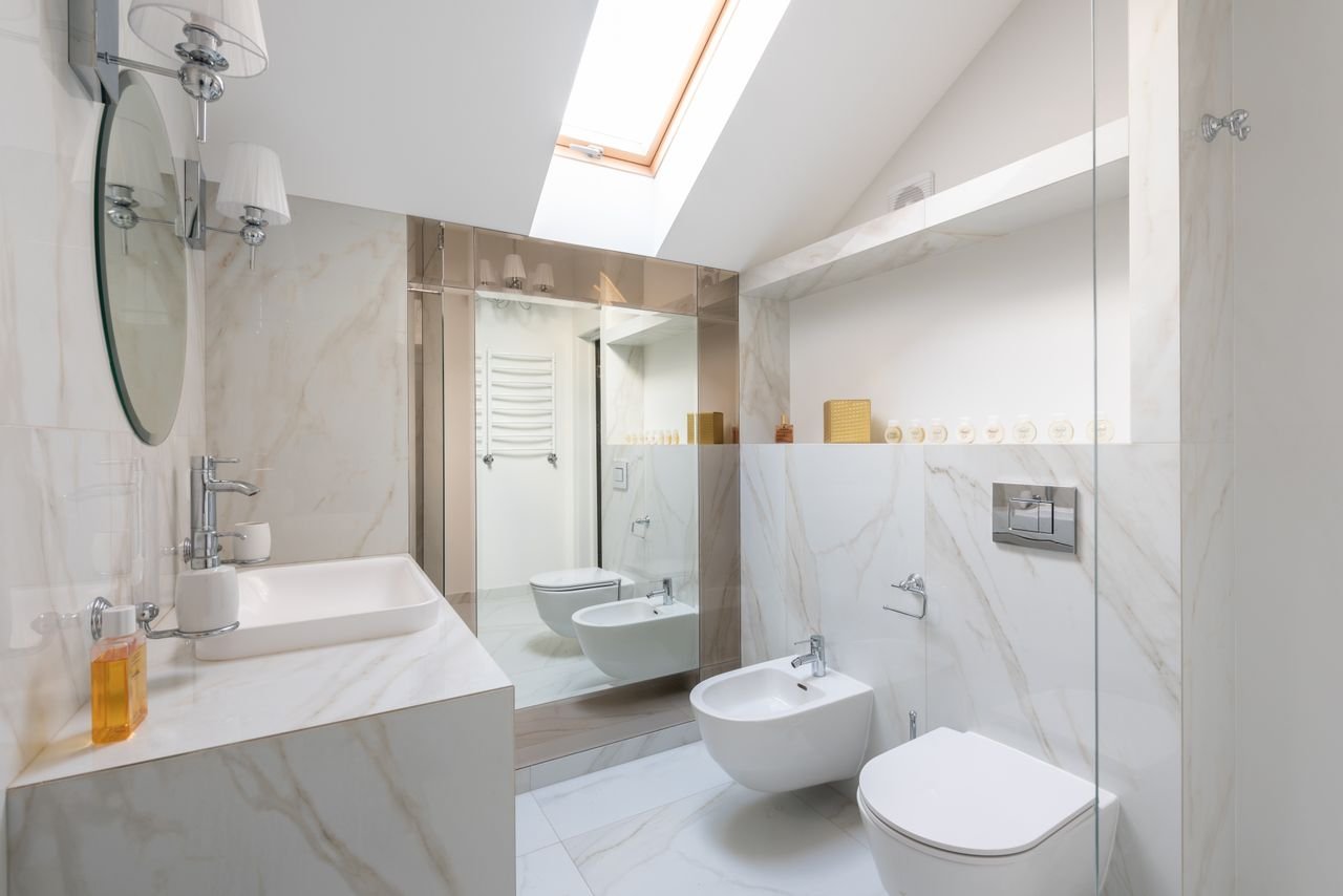 Tiled bathroom